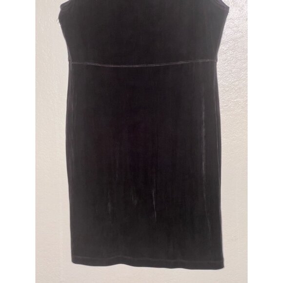 Carole Little Black Velvet Dress & Glitter Cardigan Set Size 10 Career VTG Y2K - Picture 10 of 16